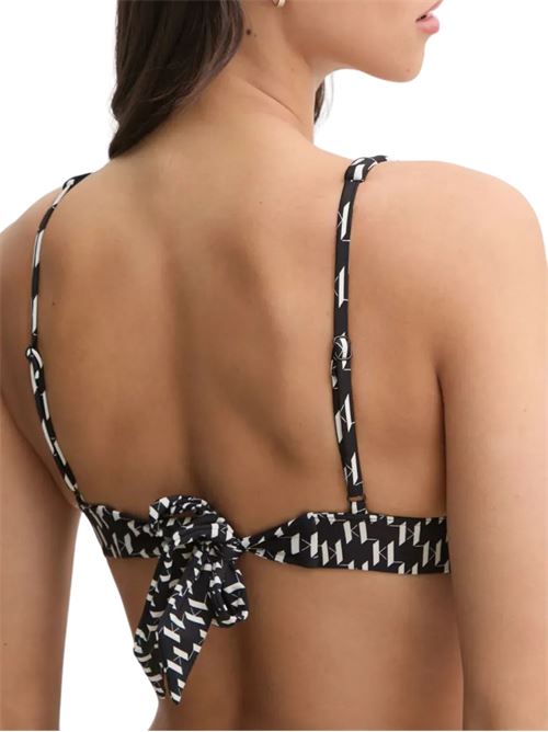 Triangolo bikini nero Karl Lagerfeld jeans | A1W46039R57